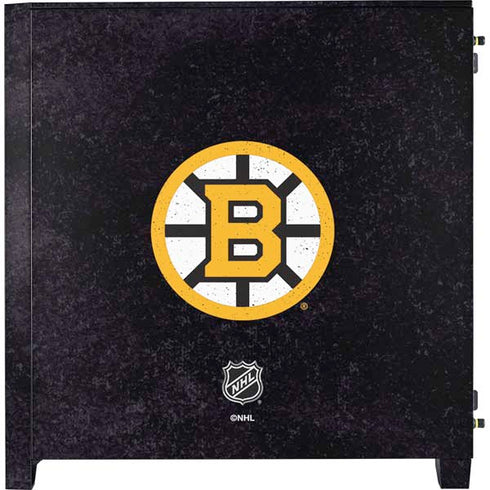 NHL Boston Bruins Distressed Corsair 4000D Tempered Glass Mid-Tower ATX Case Skin